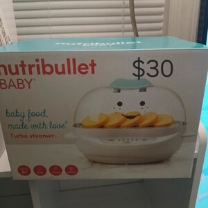 Nutribullet Baby Turbo Steamer - White & Teal